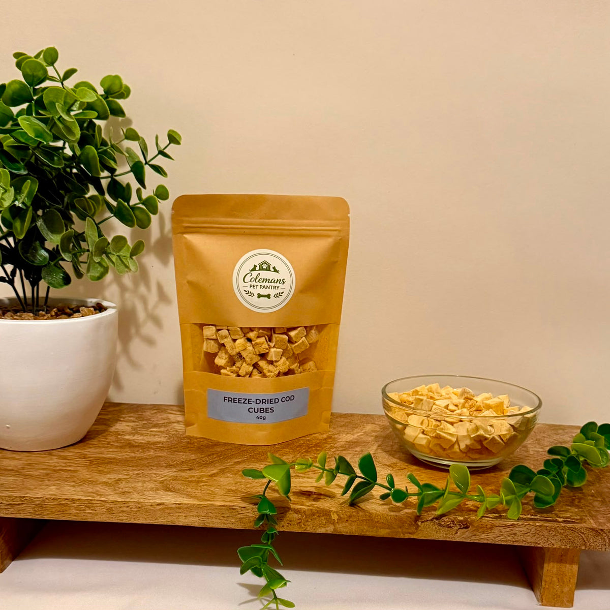 Freeze Dried Cod Cubes for Dogs & Cats