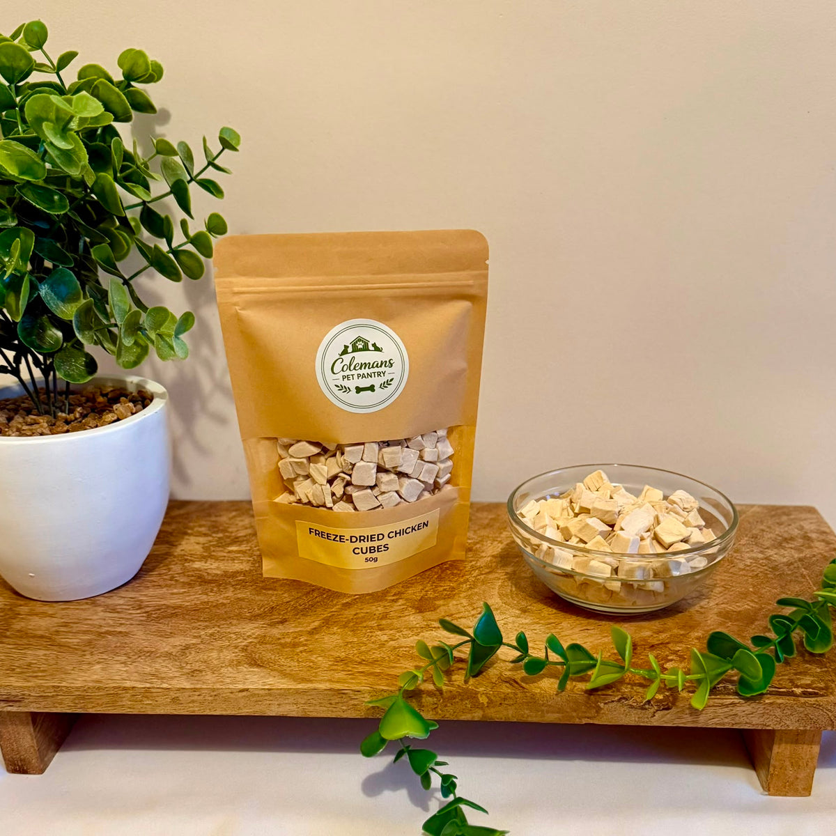Freeze Dried Chicken Cubes for Dog & Cats