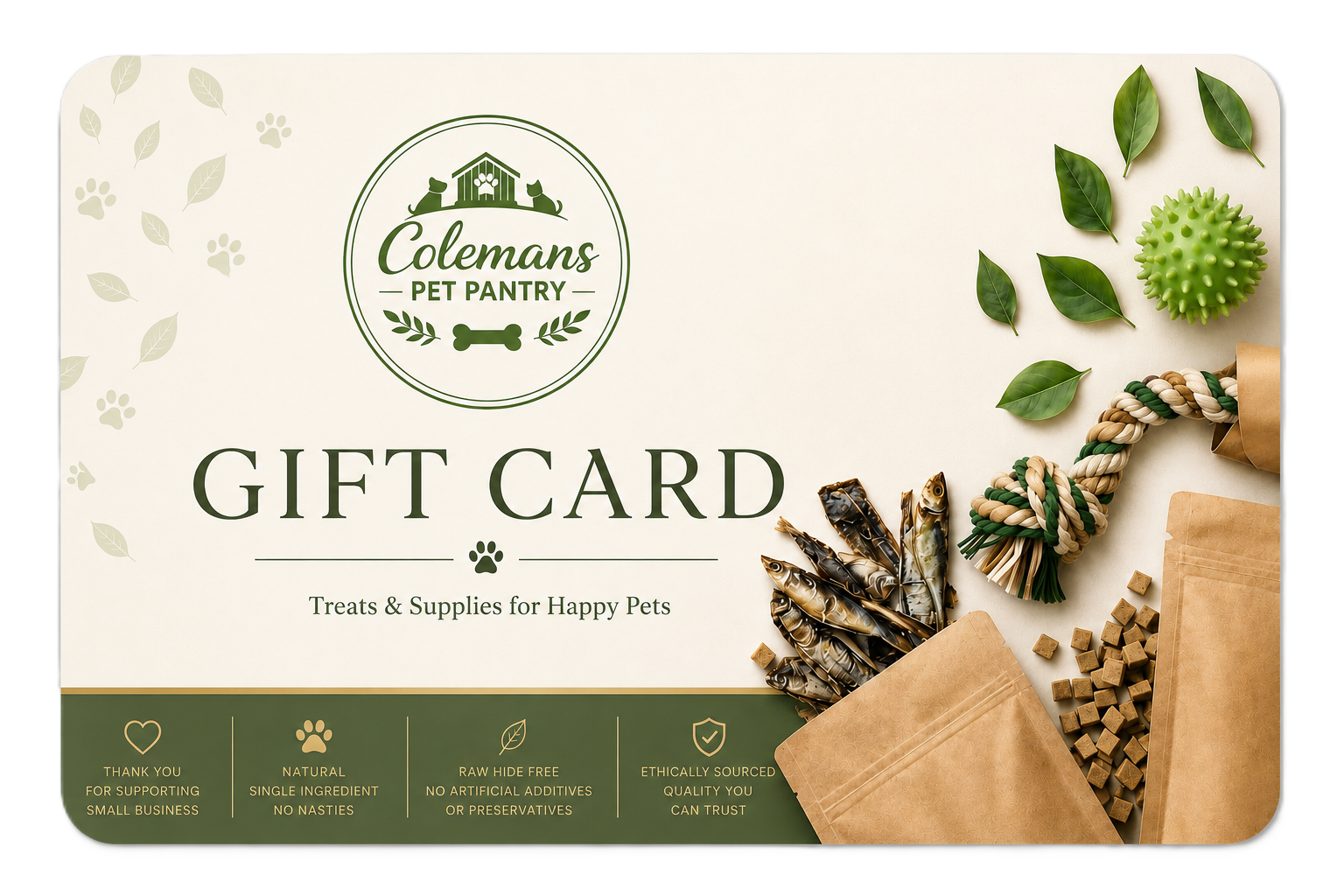 Colemans Pet Pantry Gift Card