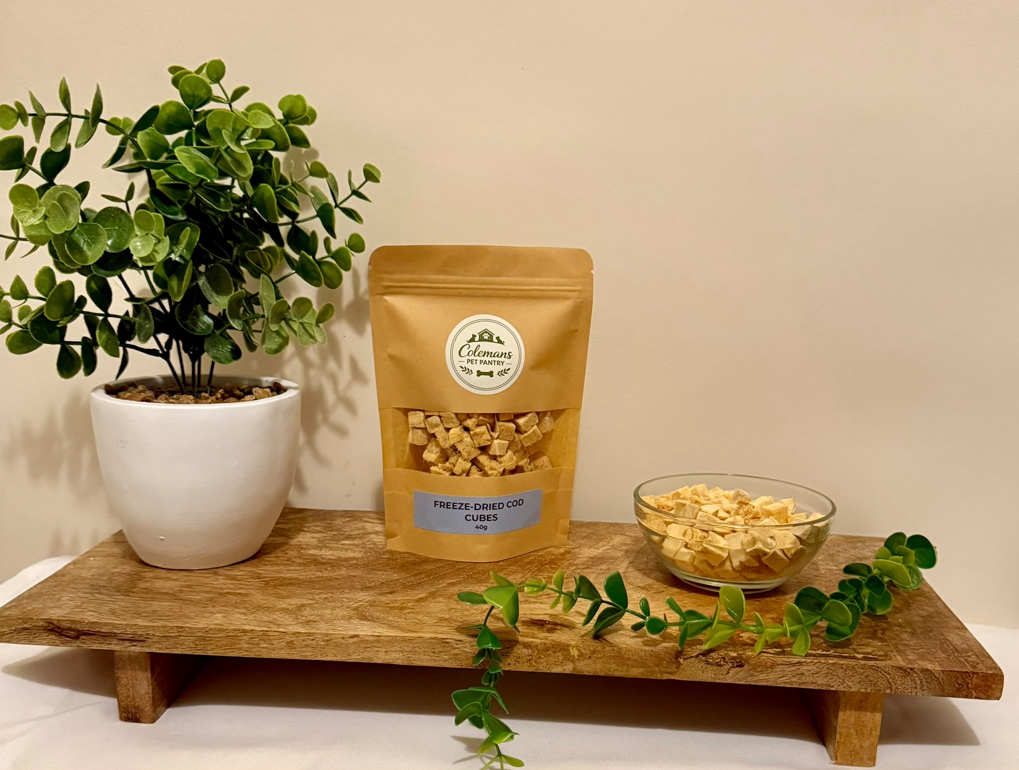 Freeze Dried Cod Cubes for Dogs & Cats